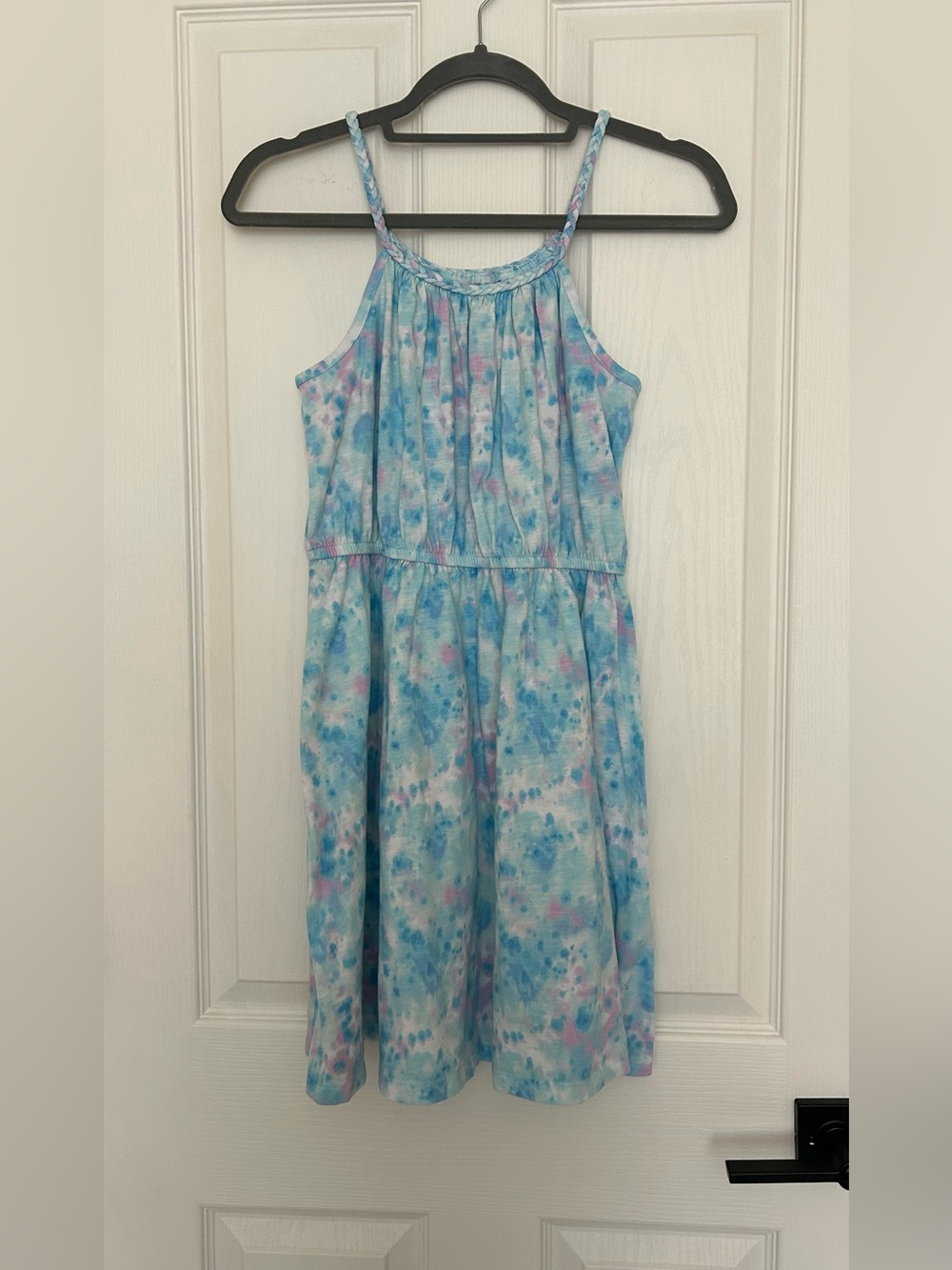 SO Blue & Pink Tie-Dye Girls Sundress
